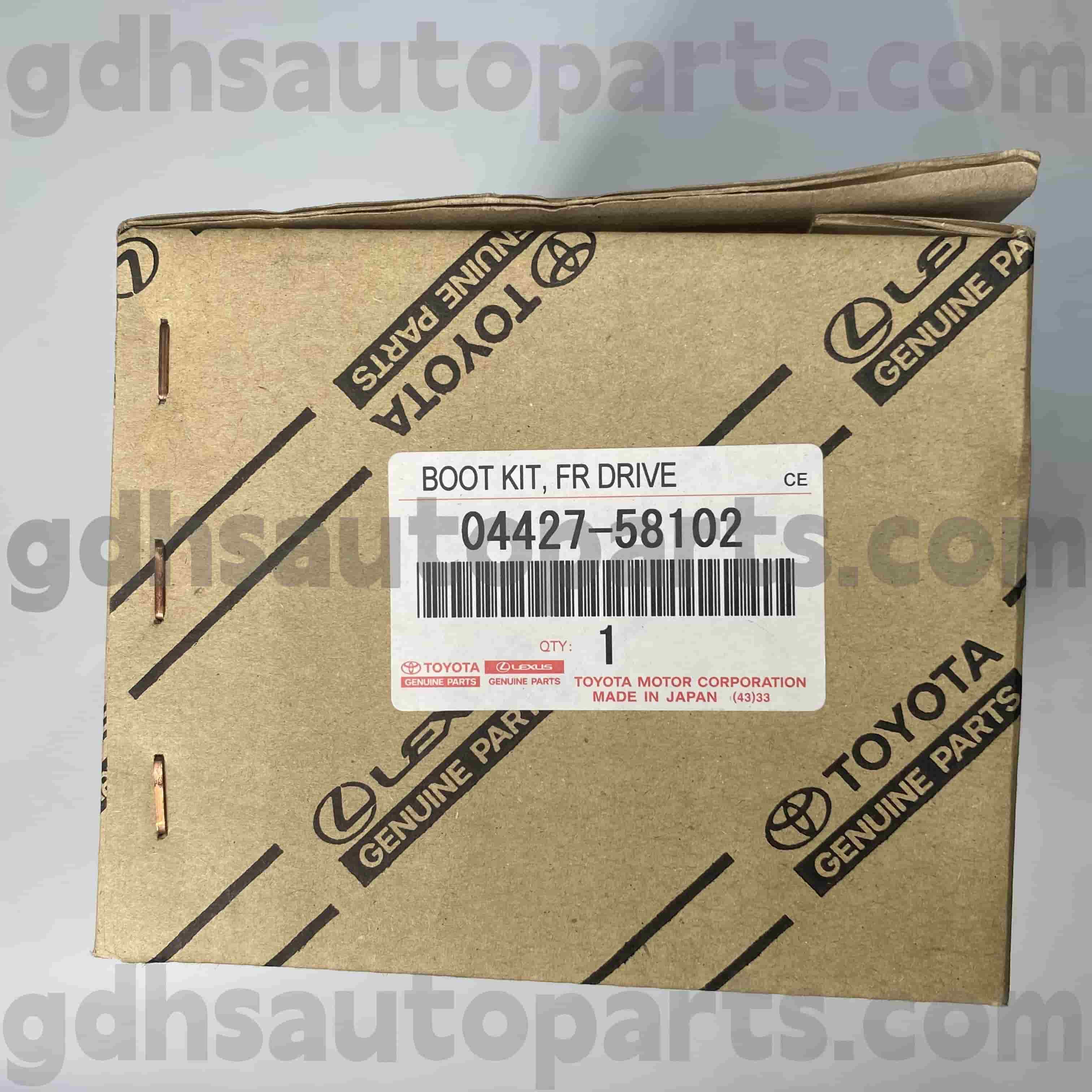 04427-58102 Toyota Genuine Parts 전면 승객 측 CV 부츠 Alphard 섀시 No. AYH30