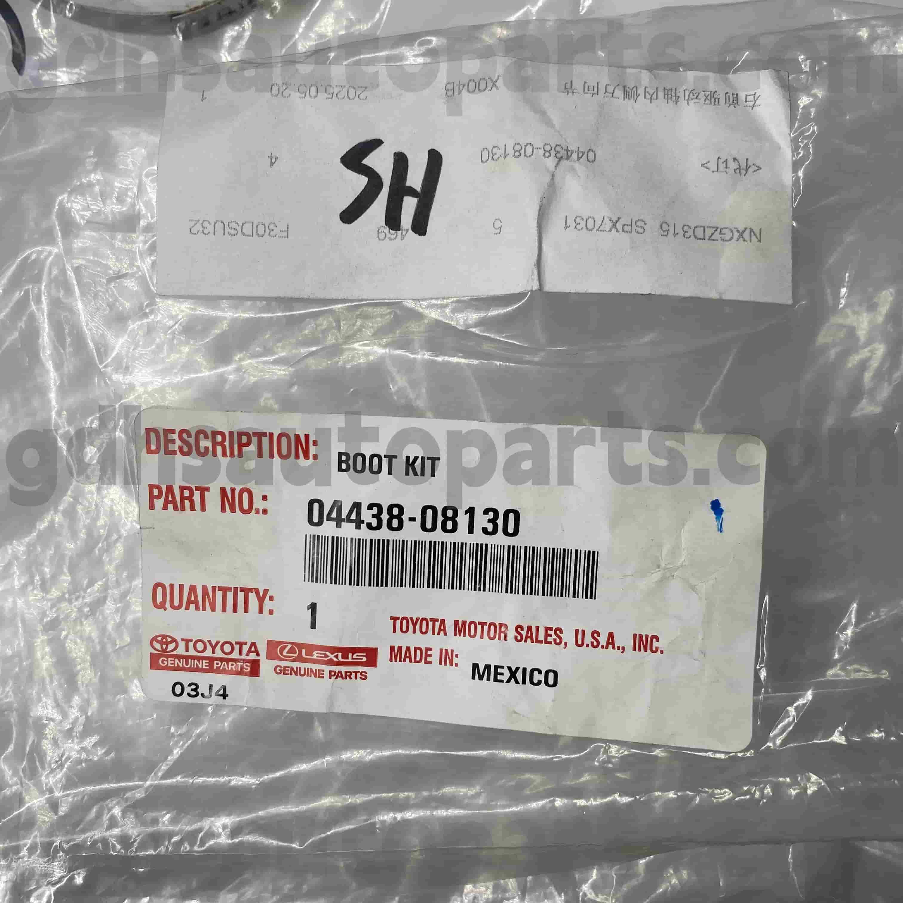 04428-08130 섀시에 대한 Toyota Genuine Parts CV Boot. GSV40/60 GSL3#