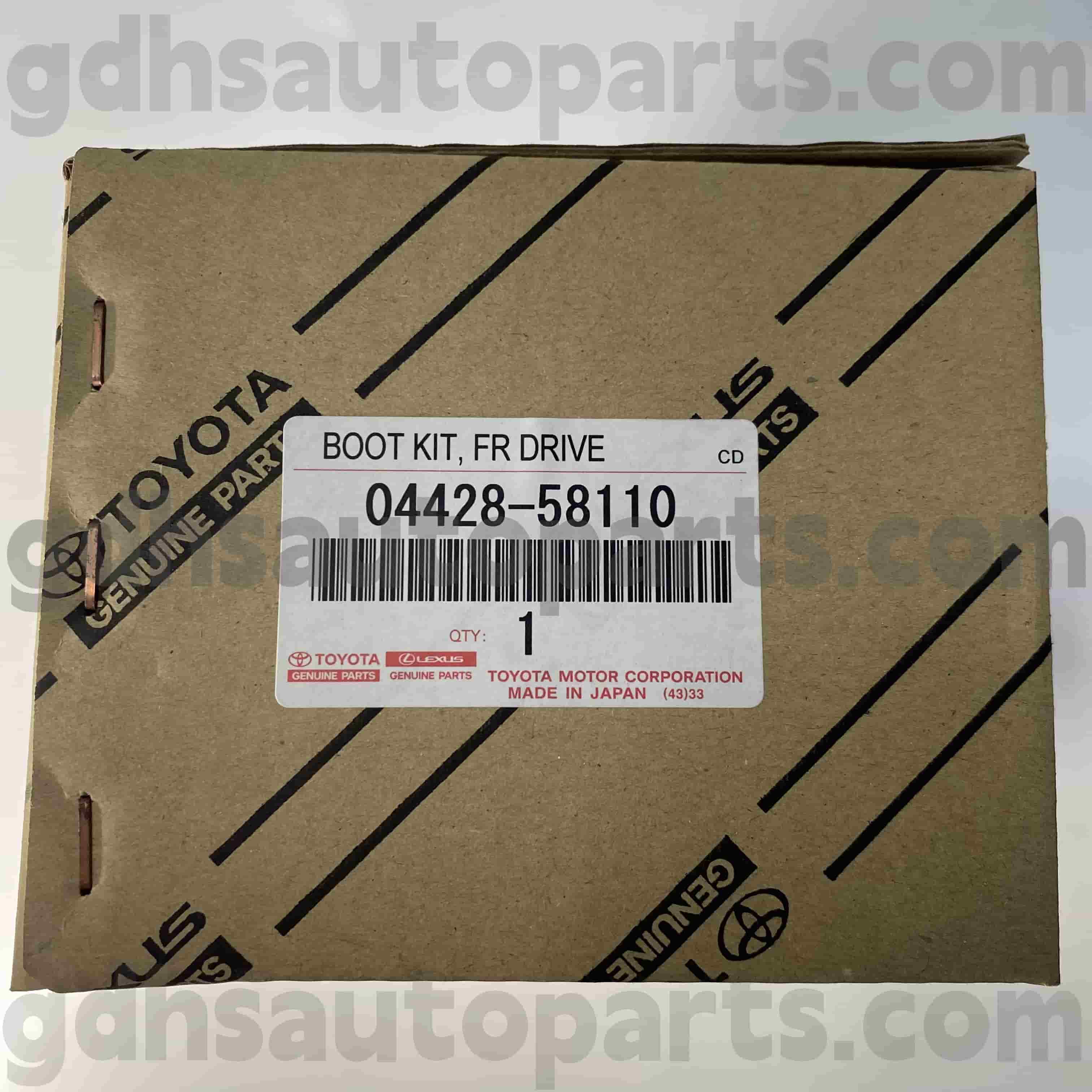 04428-58110 Toyota Genuine Parts 전면 드라이버 측 CV 부츠 Alphard, Lexus LM351 섀시 번호. GGH30