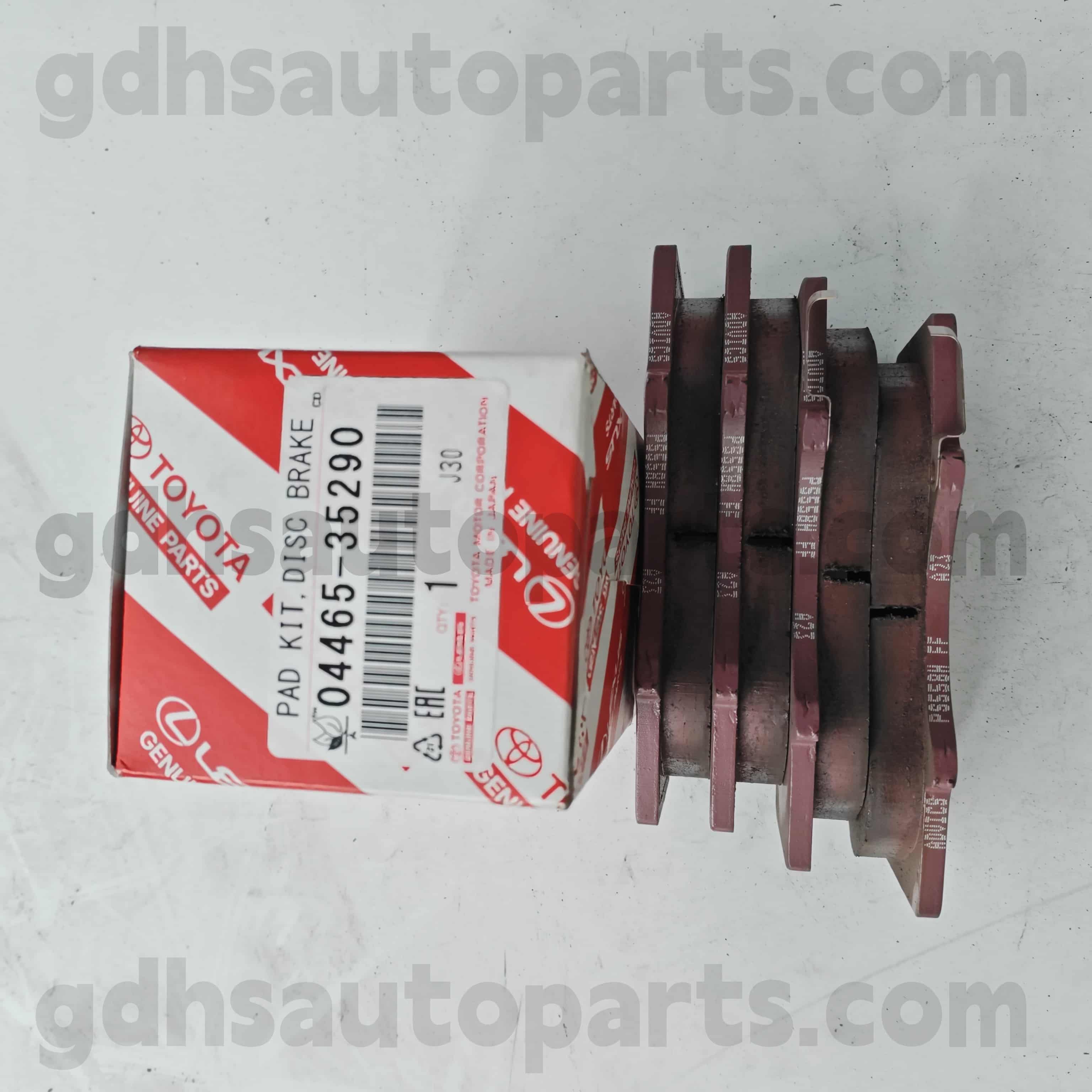 04465-35290 토지 크루저 프라도를위한 Toyota 정품 부품 프론트 브레이크 패드 、 FORTUNER 、 FORTUNER 、 FOTUNER 、 FJ CRUISER 、 HILUX 、 equoia 섀시 번호 GRJ12#, KDJ120, KZJ120, LJ12#, RZJ12#, TRJ12#.. GCC, GEN