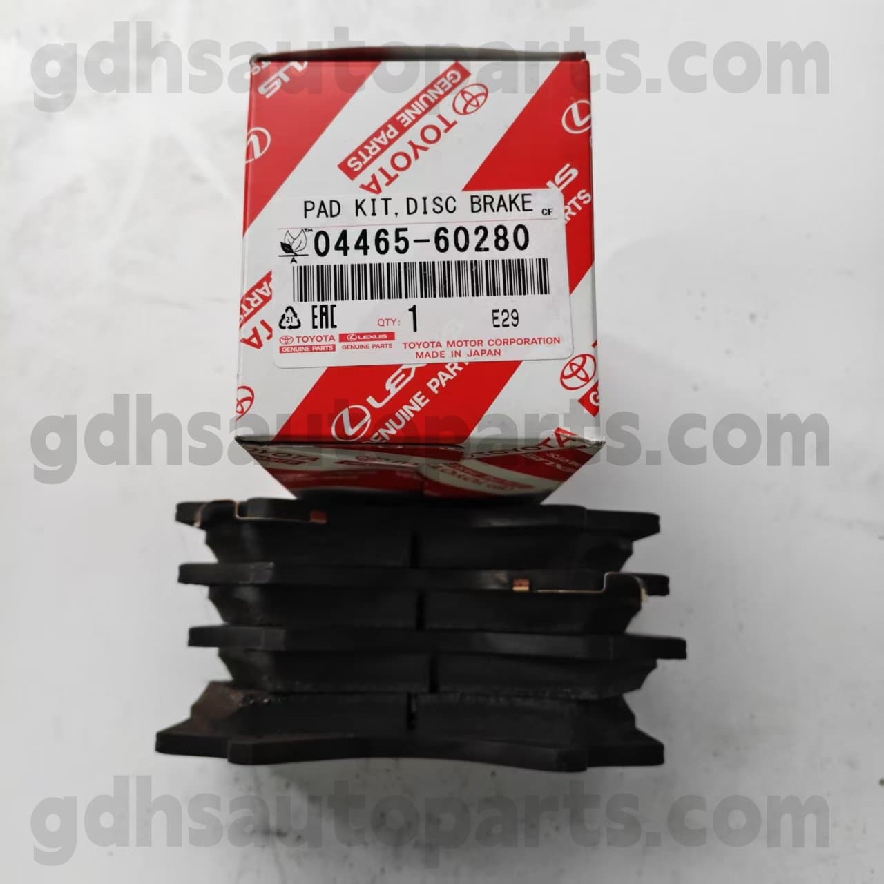 04465-60280 Land Cruiser 용 Toyota Genuine Parts 프론트 브레이크 패드 、 LX450D/460/570 섀시 번호. UZJ200