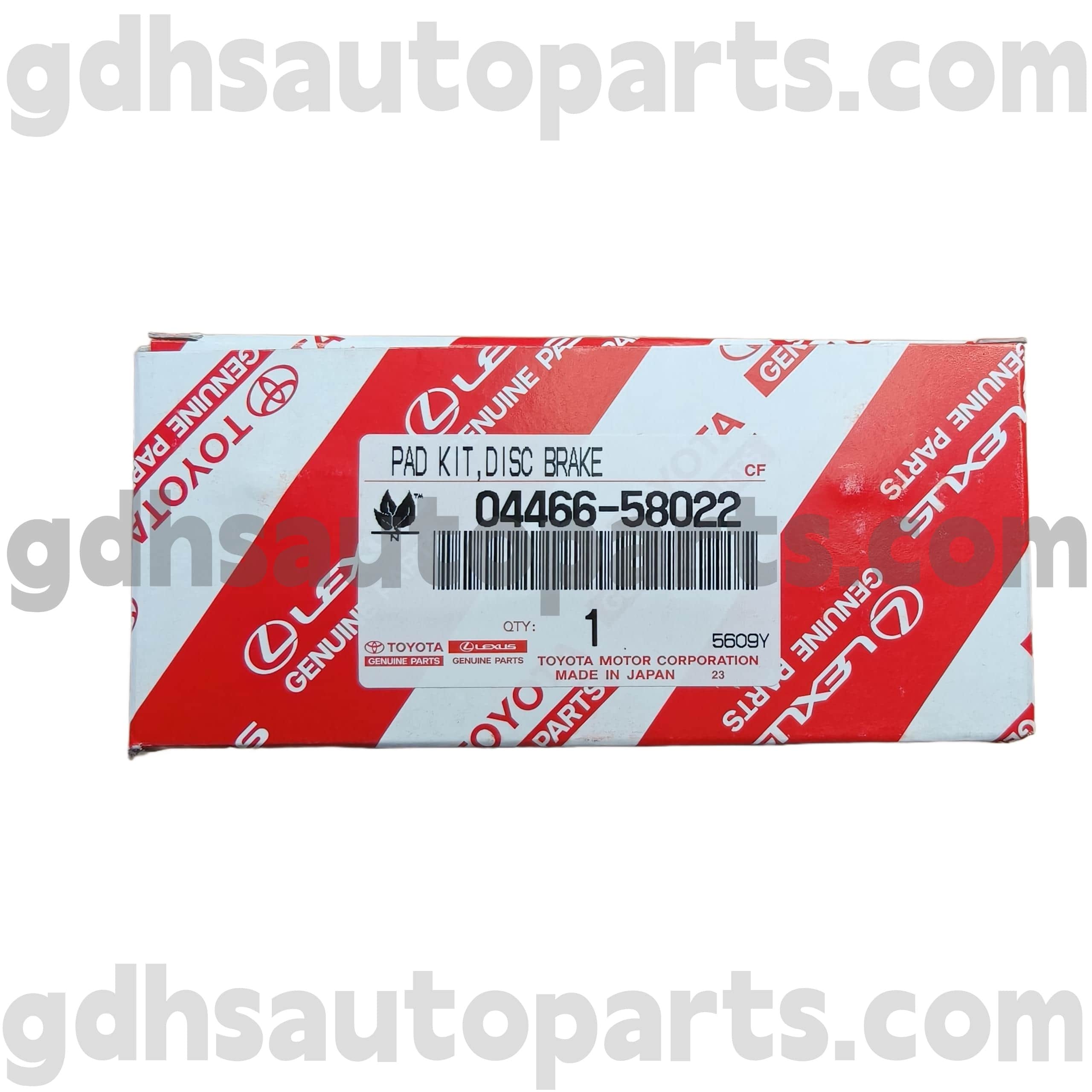 04466-58022 Alphard/vellfire/HV 섀시를위한 Toyota Genuine 부품 후면 브레이크 패드. GGH30