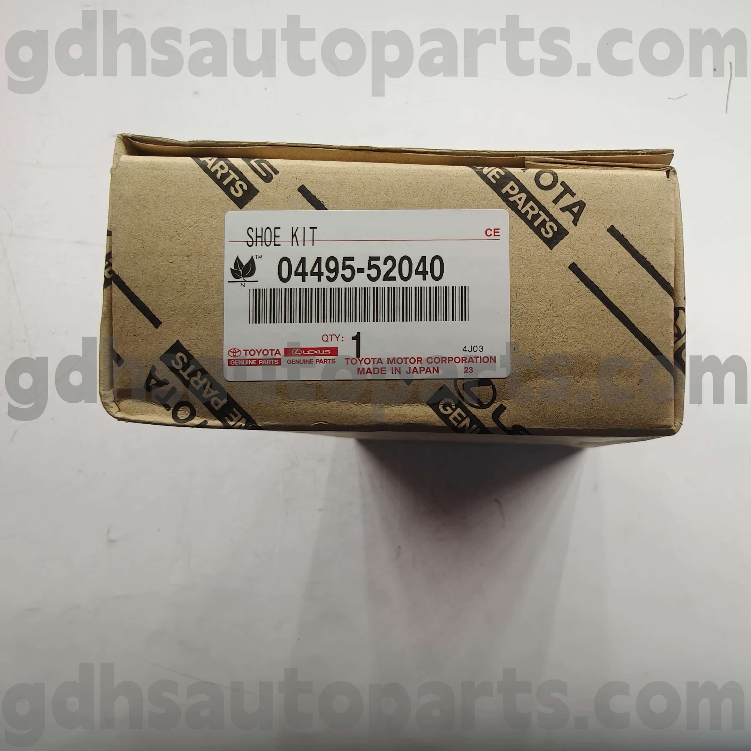 04495-52040 Celica, Toyota XA, Platz Chassis No를위한 Toyota 정품 부품 브레이크 패드. axp4# zze12#