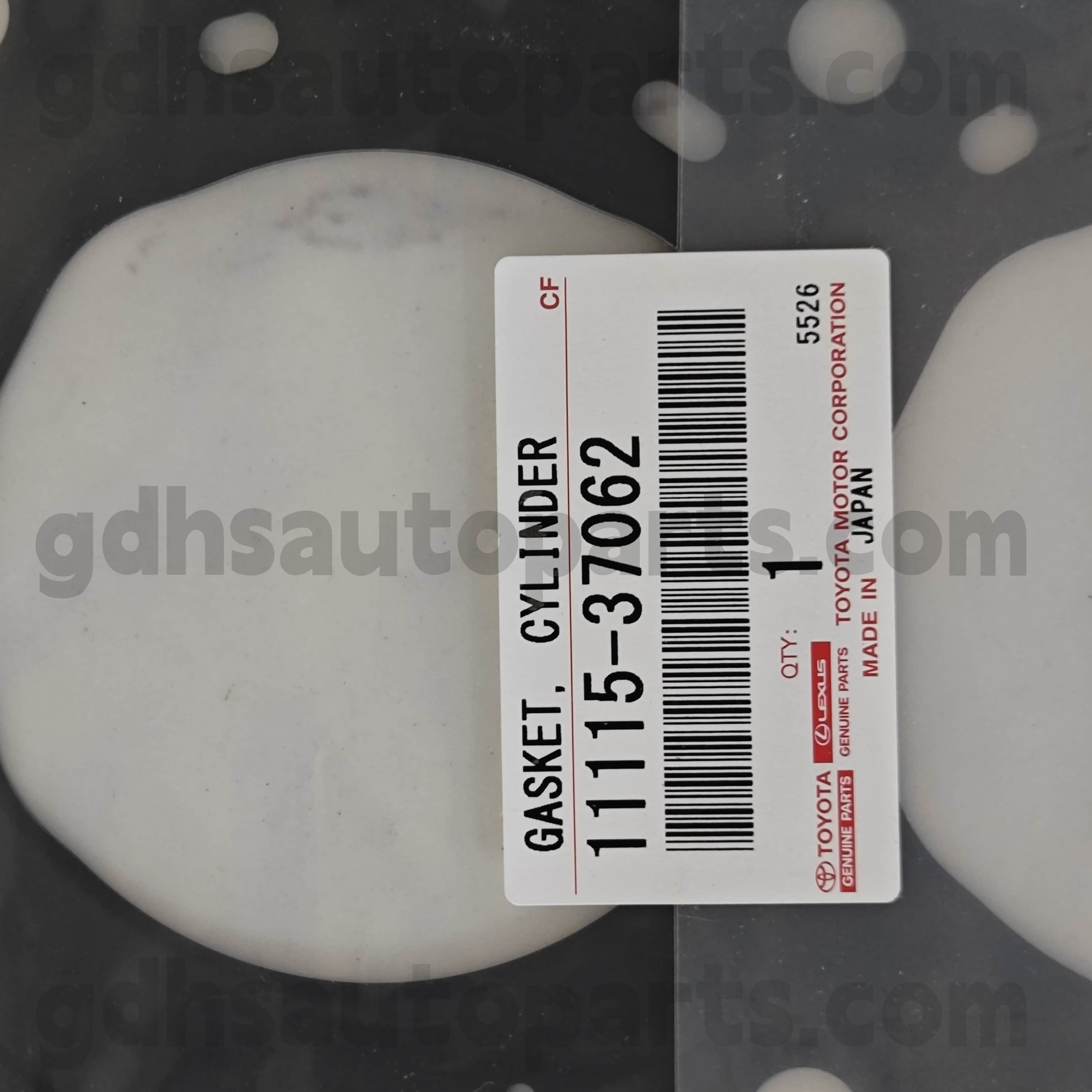 11115-37062 Toyota Genuine Parts 실린더 헤드 개스킷 씰을위한 Corolla 、 c-hr