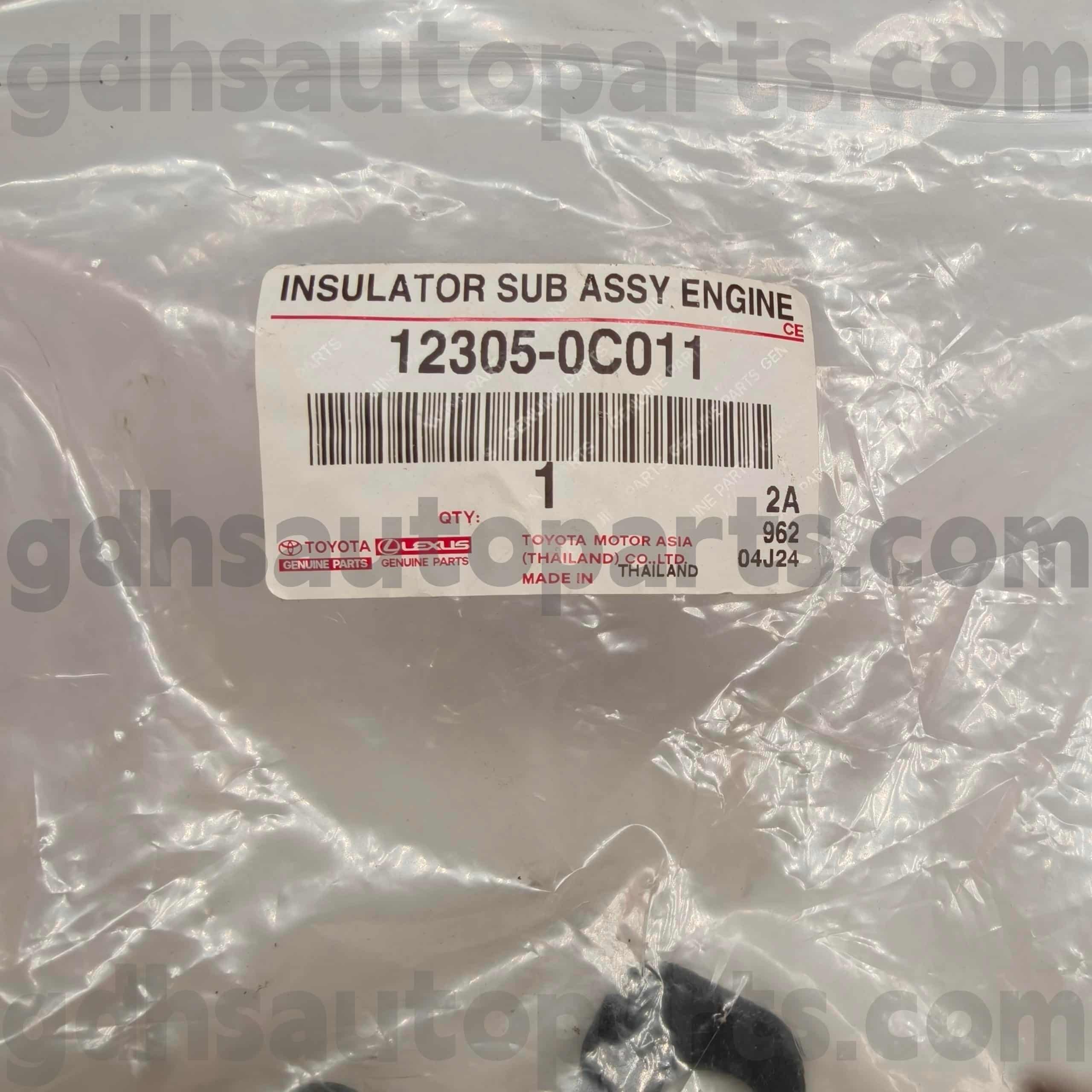 12305-0C011 HILUX, FORTUNER 섀시 NO.TGN51용 토요타 순정 부품 우측 엔진 장착대