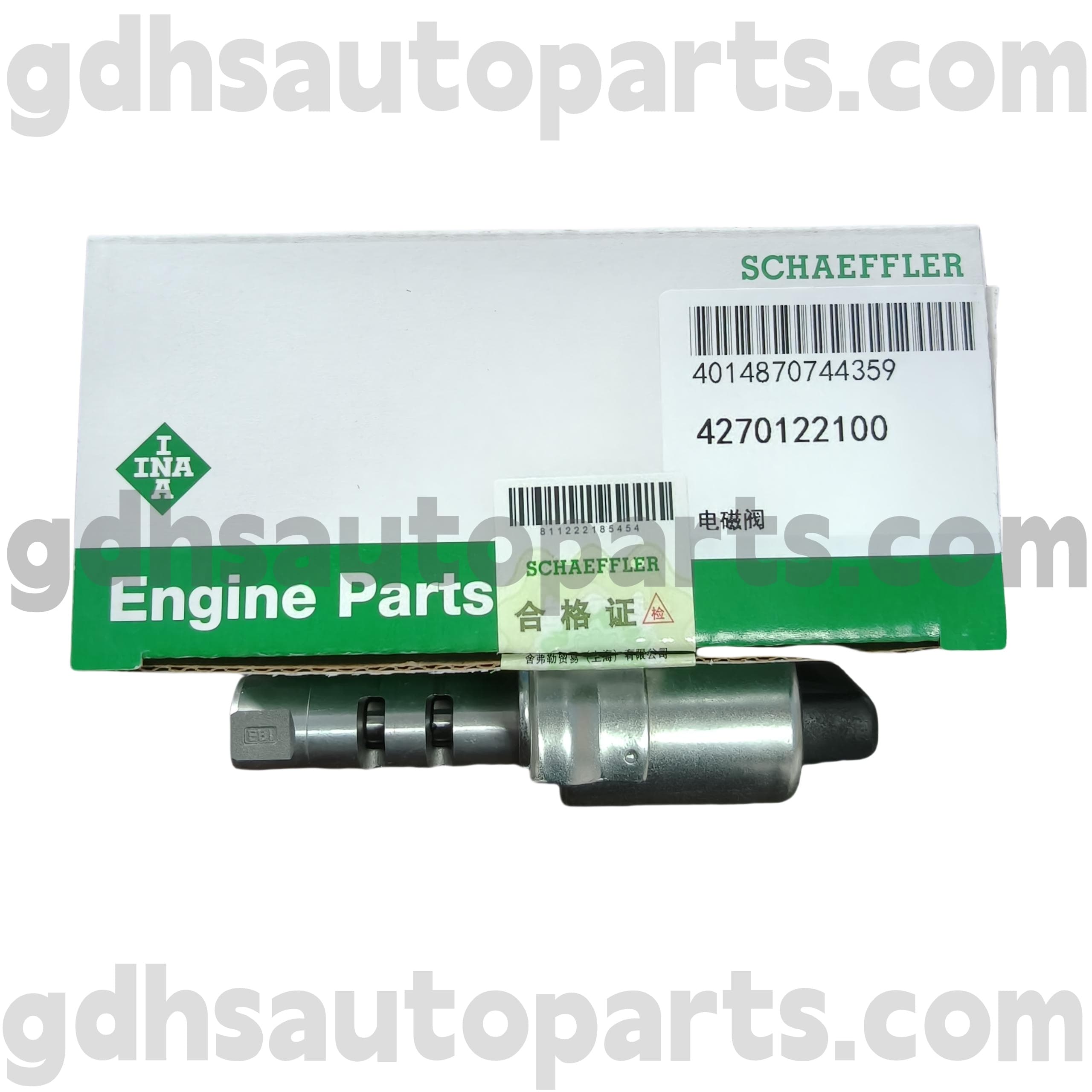 4270122100 Range Rover Evoque, Land Rover Freelander 2, Range Rover OE No의 Range Rover Evoque 용 Schaeffler Ina Camshaft Solenoid 밸브. LR025652