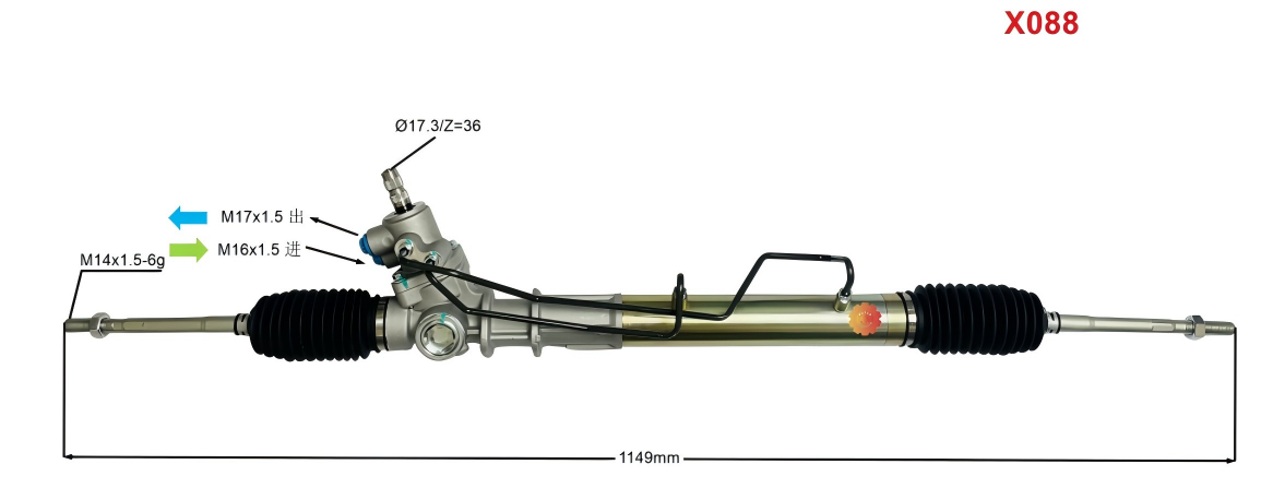44250-22222 Aworks® 자동차 조향 기어