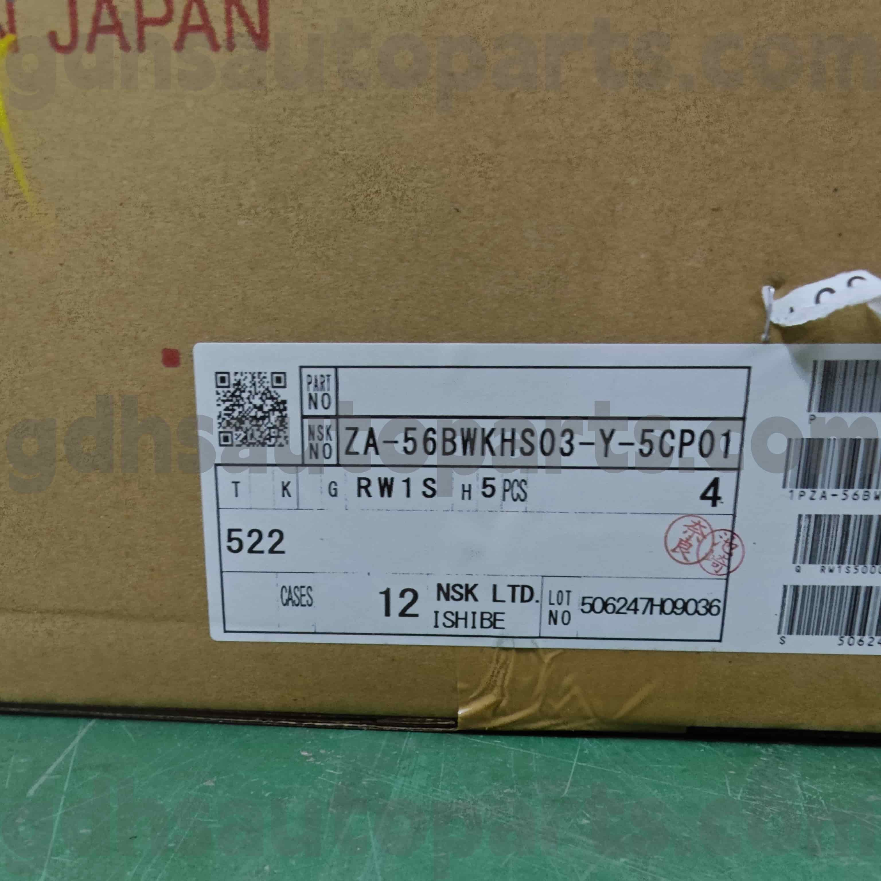 ZA-56BWKHS03-Y-5CP01 NSK 후면 휠 허브가 Toyota Alphard, Previa, Estima oe No. 42450-28030